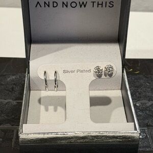 Silver Plated Earrings by And Now This